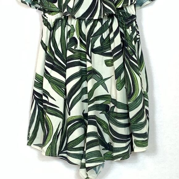 Show Me Your MuMu Rosarita Romper in Peruvian Palm Breeze Small - Picture 6 of 9